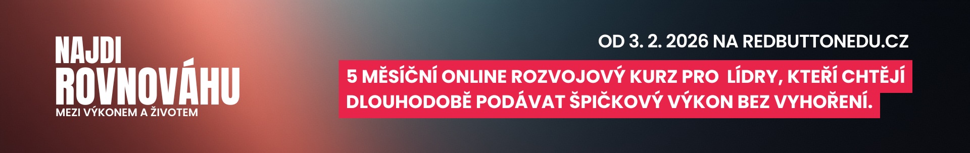 Nový pořad Najdi rovnováhu mezi výkonem a životem