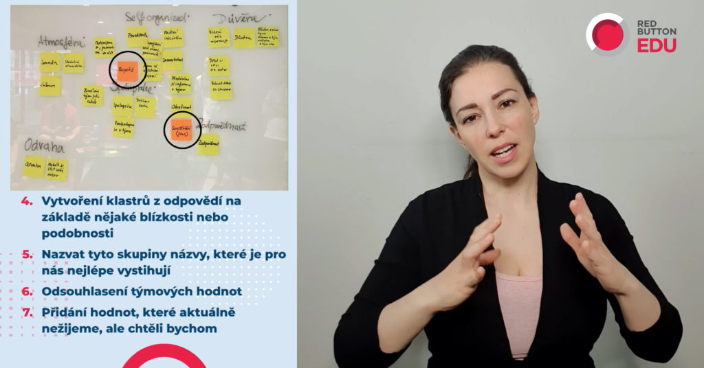 Jak pracovat s týmovými hodnotami